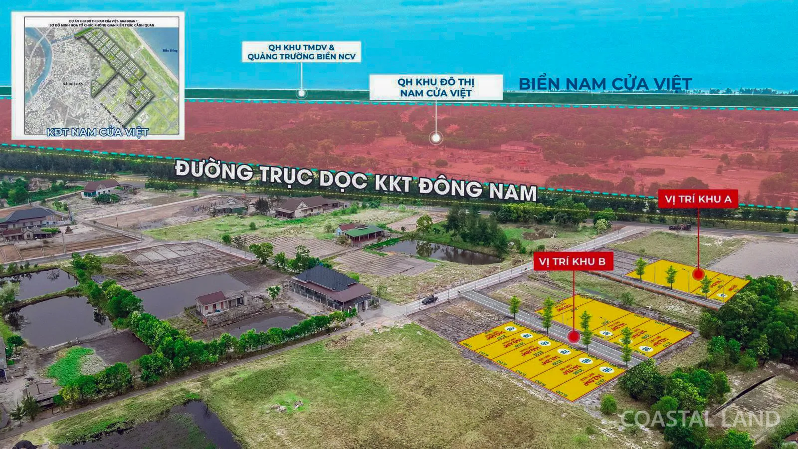 Bán đất xã Triệu Vân, nay xã Nam Cửa Việt, Quảng Trị, 140m2 sổ đỏ 3