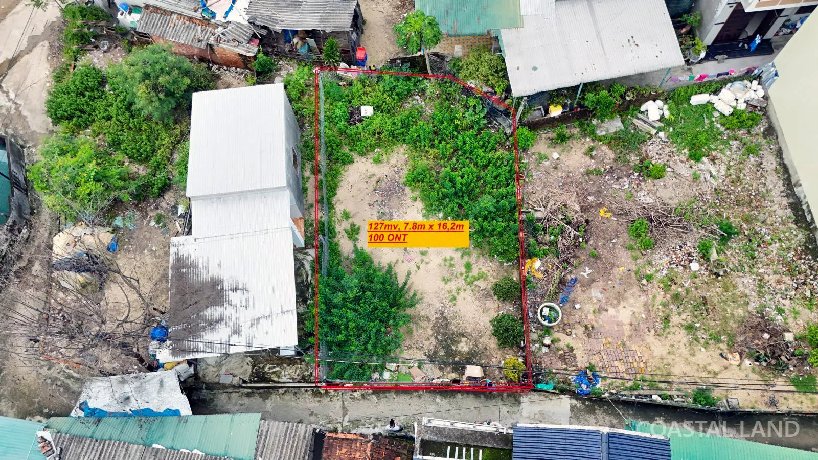 Bán đất xã Tịnh Khê, Quảng Ngãi, 127m2 mặt tiền 7,8m gần biển Mỹ Khê 3