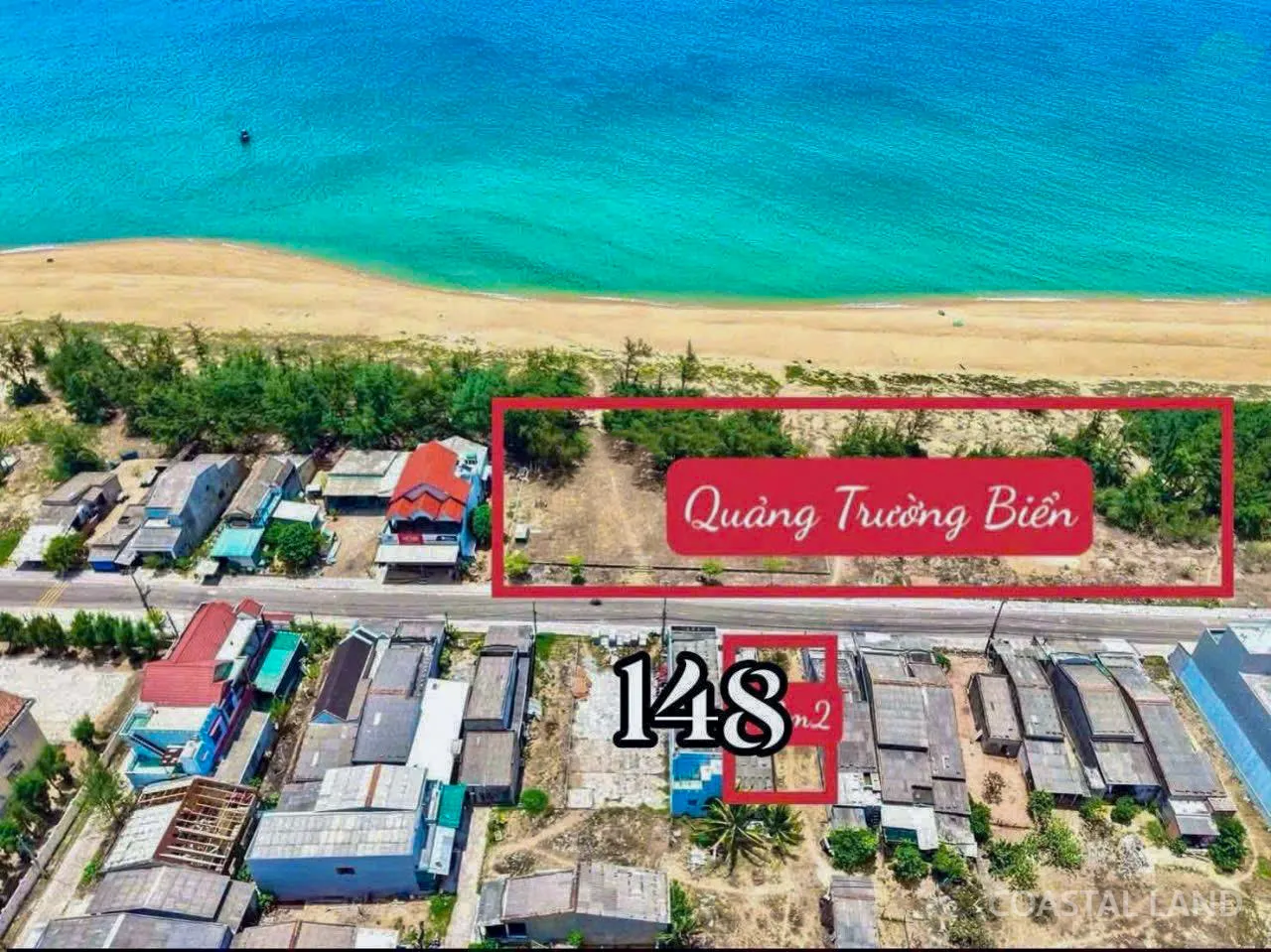Bán đất xã Hoài Hải, nay phường Hoài Nhơn Đông, Gia Lai, 148m2 mặt tiền 6m 5