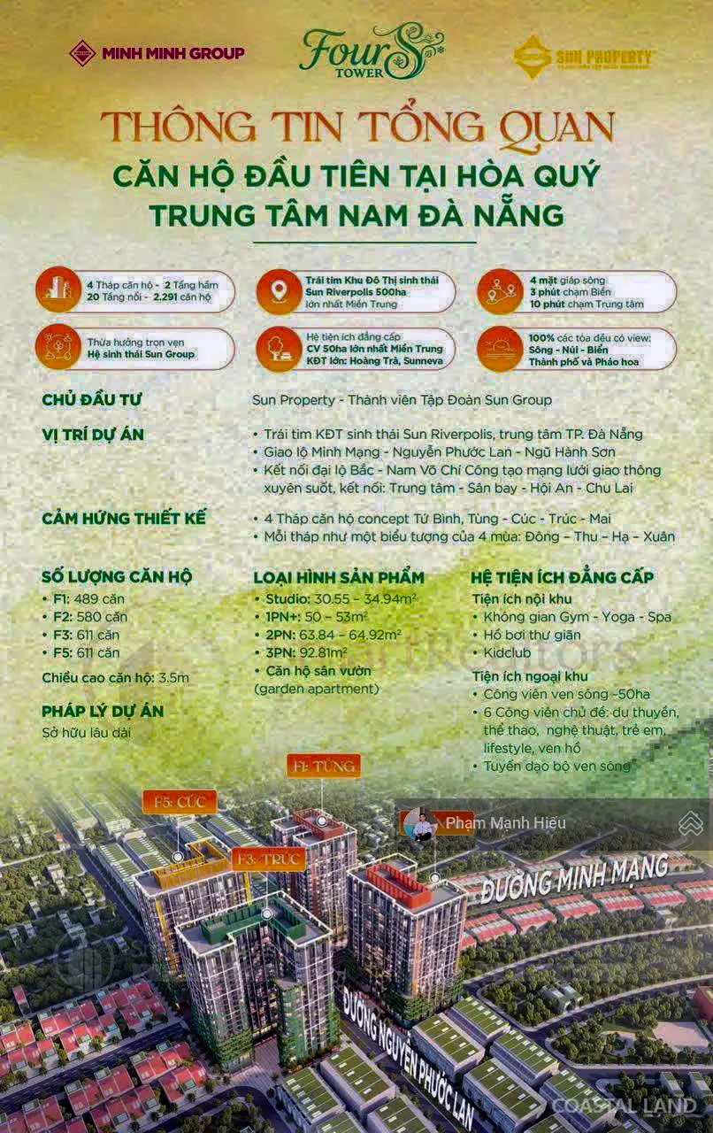 Quỹ Căn Siêu Đẹp Trực Diện Biển Dự Án FourS Tower Trung Tâm KĐT Hoà Xuân Trục Thông Biển & Pháo Hoa 3