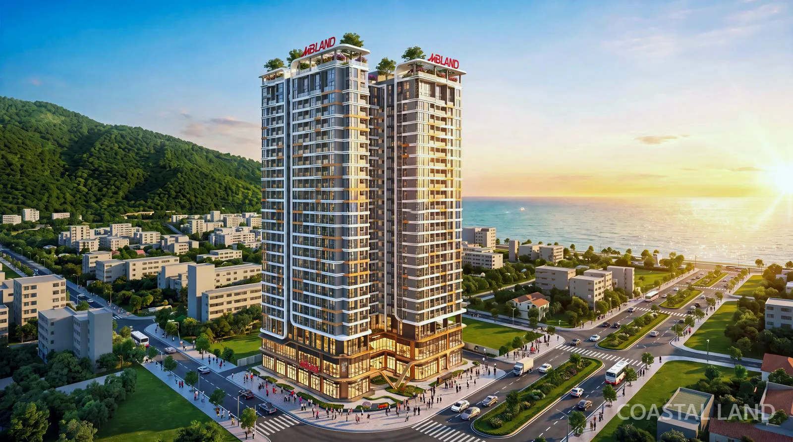 Studio The Camellia Sơn Trà 30m2 tầng 5, mã CH-0522 giá 2,246 tỷ đã gồm VAT & KPBT view nội khu 7