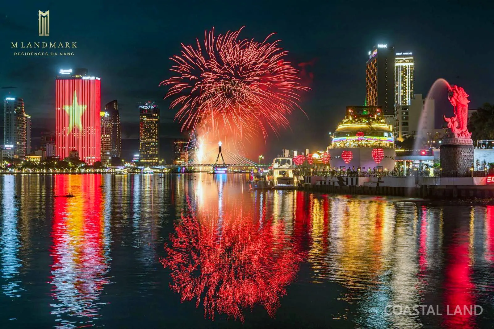 M Landmark - Bán căn 2PN góc 88.8m view pháo hoa, Cầu Rồng, trực diện sông Hàn 20 tỷ all in 8