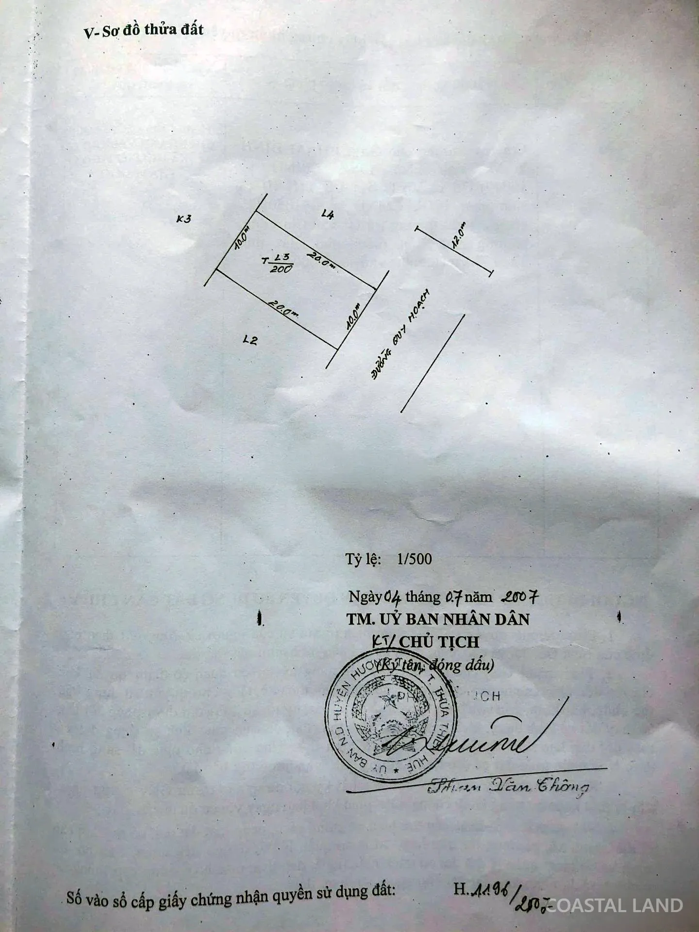 Bán đất 200m2 thổ cư Nguyễn Khoa Văn, Phường Phú Bài, Huế 6