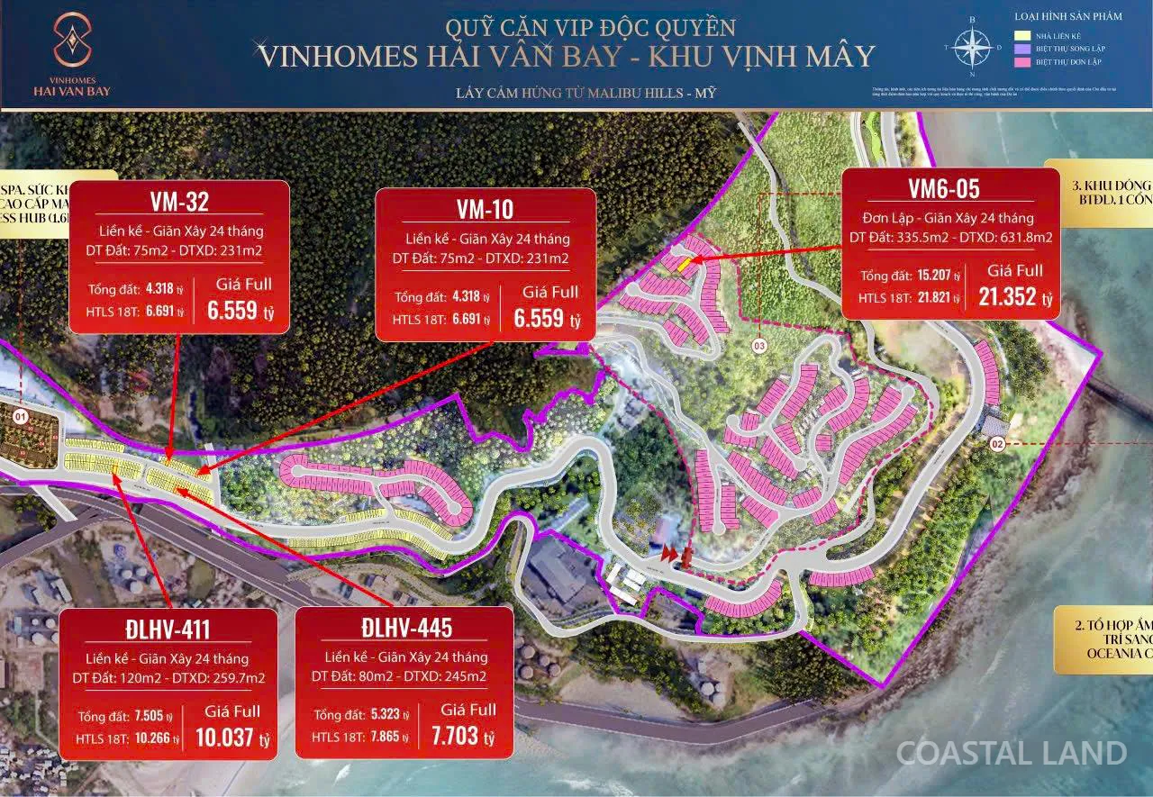 Dinh thự Vịnh Mây Vinhomes Hải Vân Bay | View biển Panorama, sở hữu lâu dài | CK Voucher 39% 3