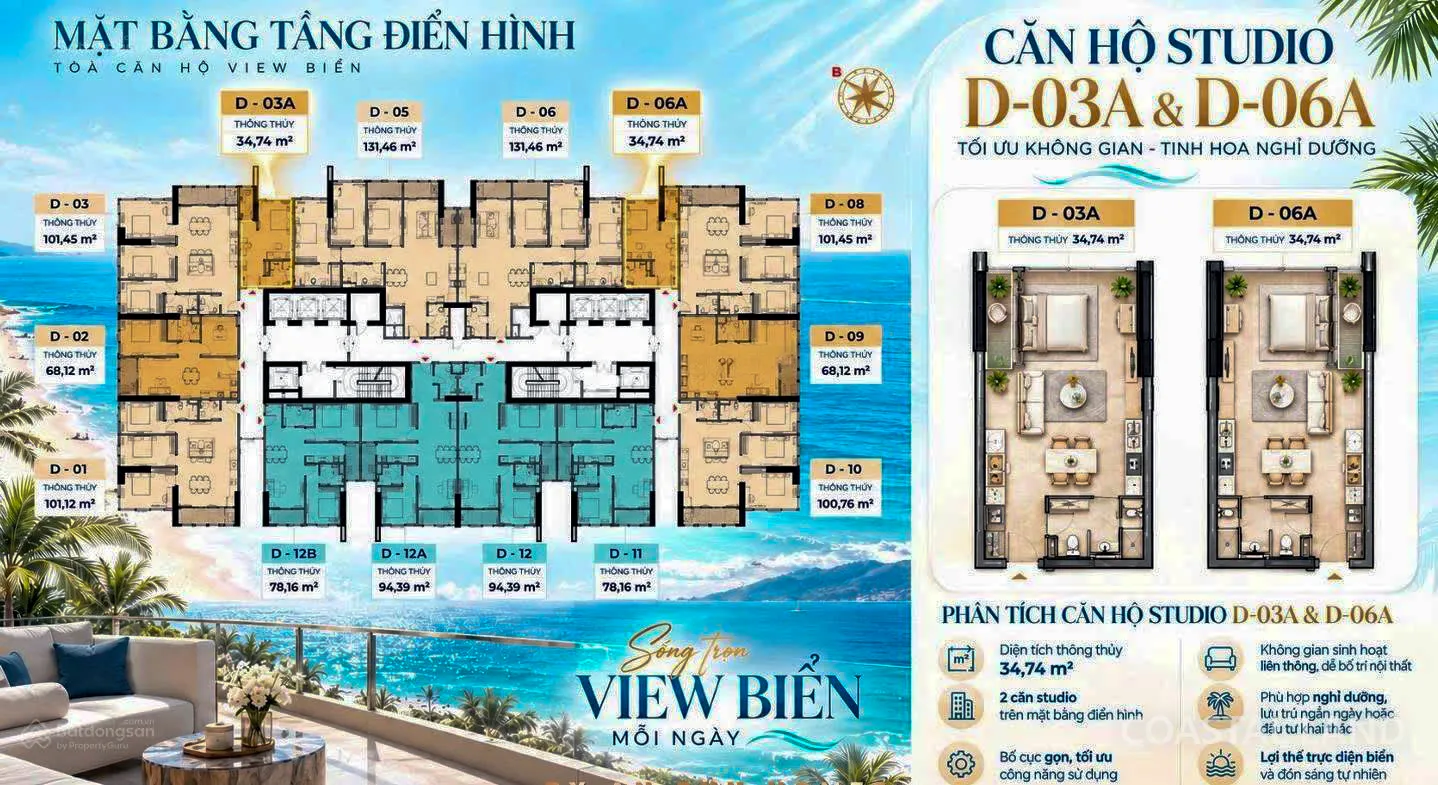 Newtown Diamond 1PN Trực Diện Biển | Chỉ 2,8 Tỷ 8