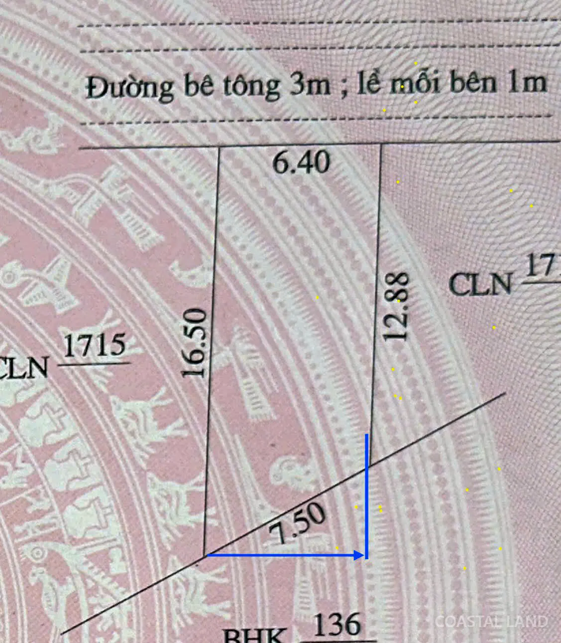 Bán đất 95m2 ngang 6,4m gần trường Trần Phú, Xã Đại Lộc, Đà Nẵng 3
