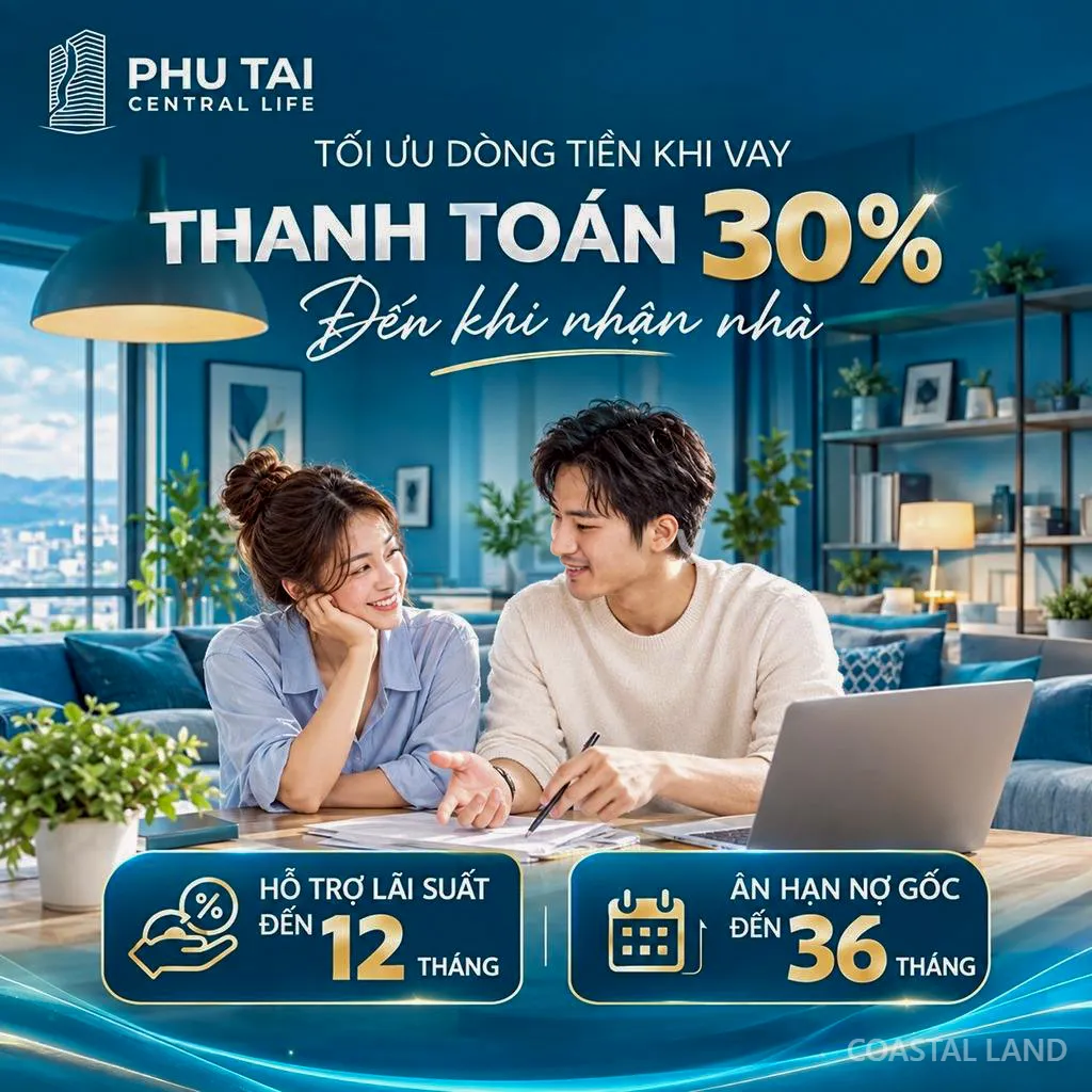 Nhận nhà trước trả gốc lãi sau - Sở hữu Phú Tài Central Life dễ vậy sao? 4