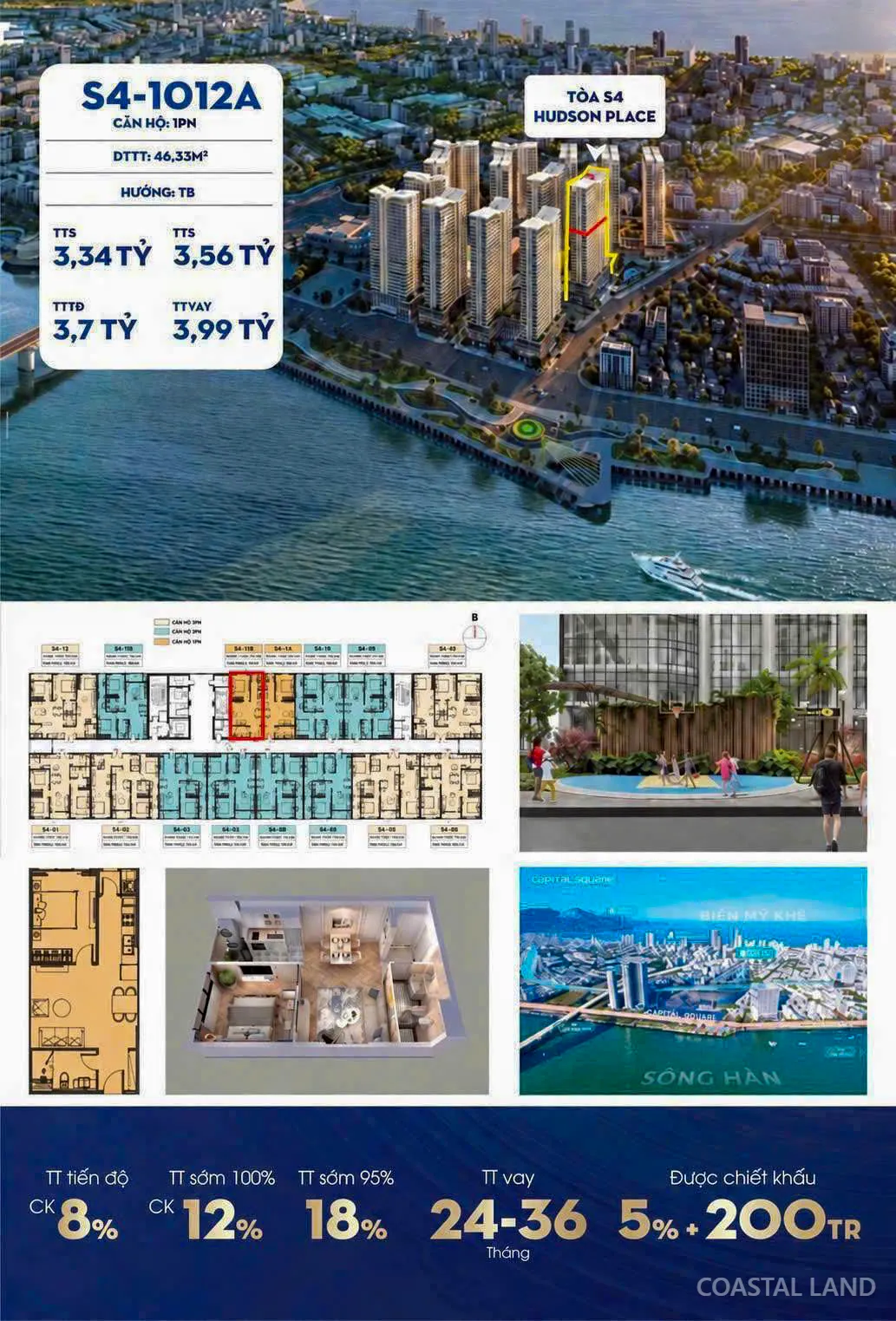 Suất Đặc Biệt 01 Căn tại Capital Square Đà Nẵng Giá 3,34 Tỷ 2
