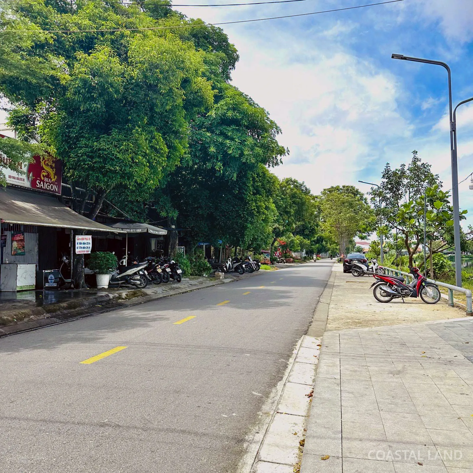 Lô góc 2 mặt tiền view sông Ngự Hà. Đường Trần Văn Kỷ nội thành Huế. 273m2. Ngang 20,5m 3