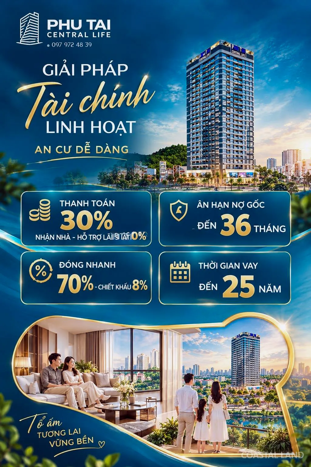 Nhận nhà trước trả gốc lãi sau - Sở hữu Phú Tài Central Life dễ vậy sao? 2