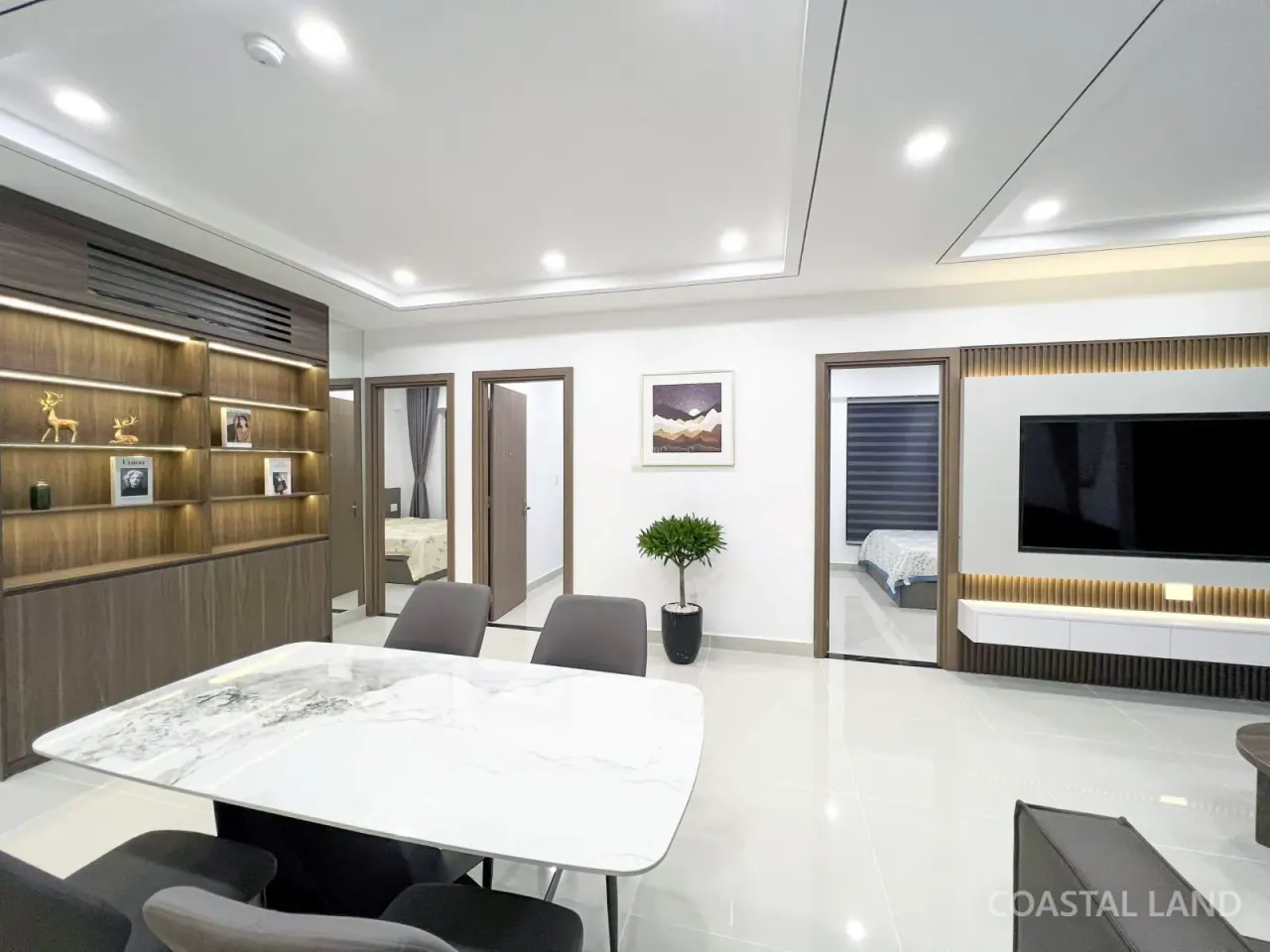 Cho thuê căn hộ biển Mường Thanh Viễn Triều Nha Trang, 2 phòng ngủ, 60m2