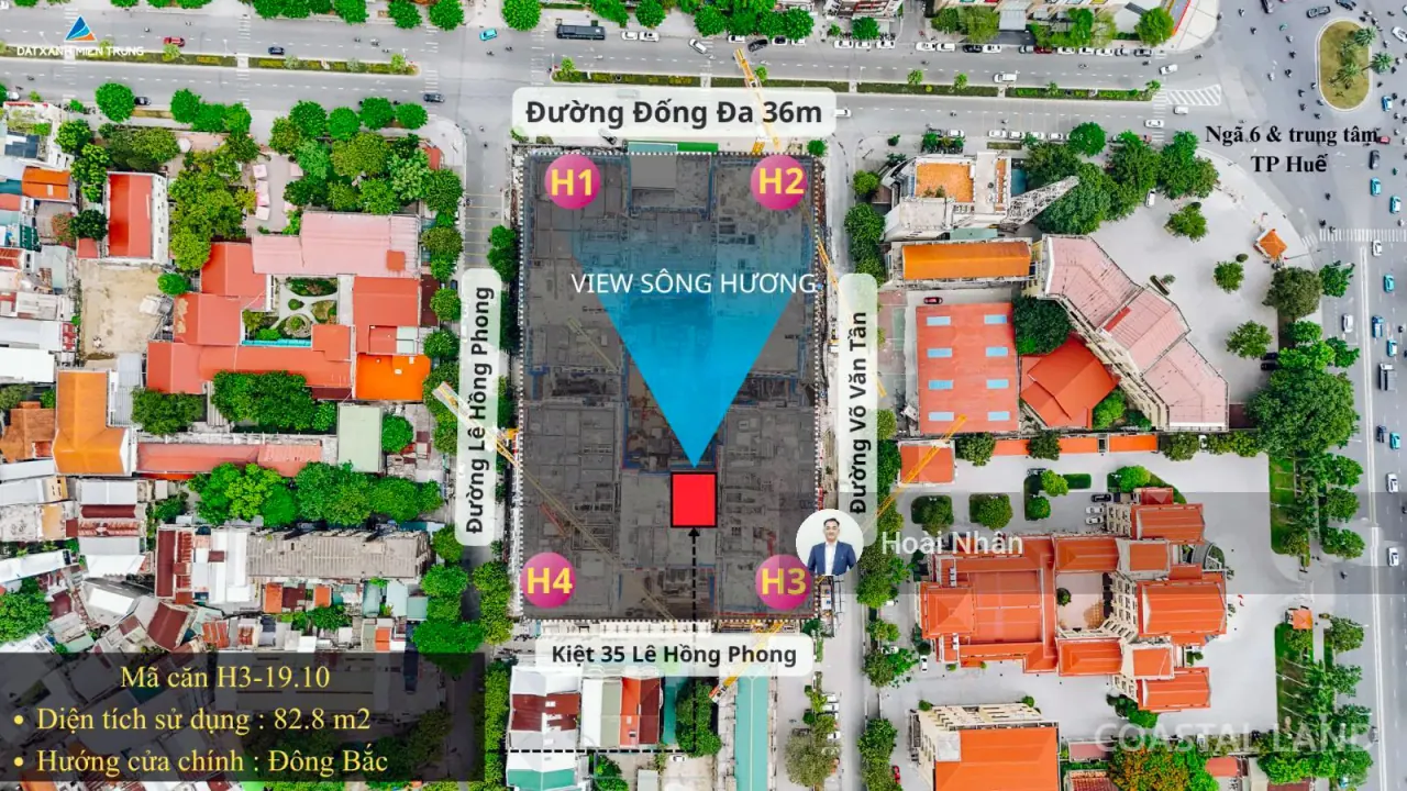 Bán căn hộ 2 phòng ngủ Hue Heritage, đường Đống Đa, phường Thuận Hóa, Huế