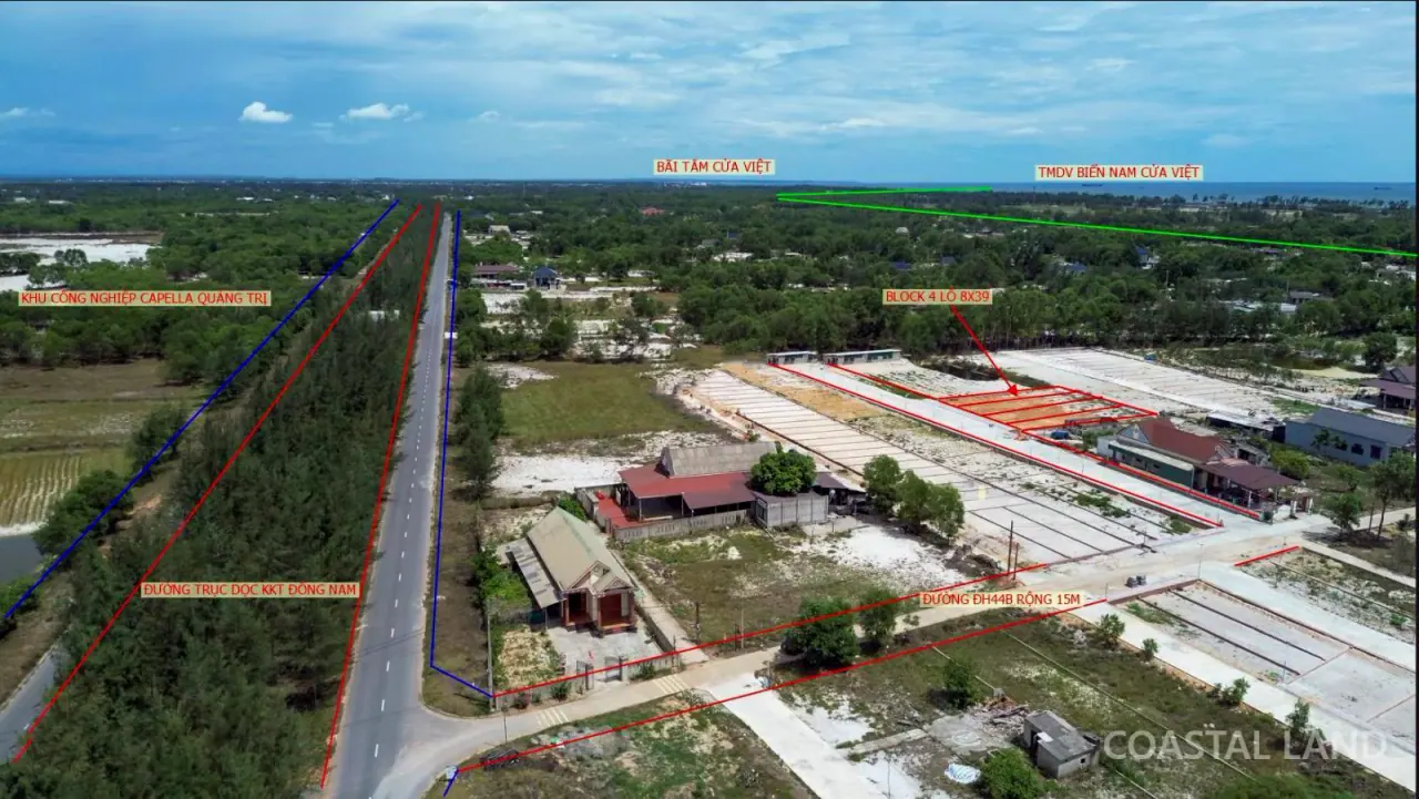 Bán đất xã Triệu Vân, nay xã Nam Cửa Việt, Quảng Trị, 311m2 mặt tiền 8m