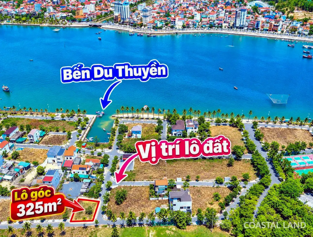 Bán lô góc 325m2 KĐT Nhật Lệ Riverside, Đồng Hới, Quảng Trị