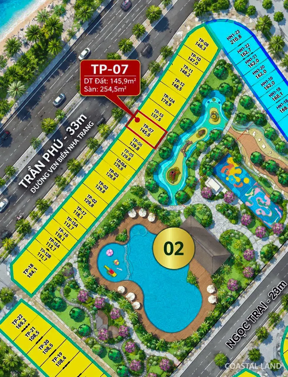 Nhà 4 tầng mặt đường Trần Phú Nha Trang - ngang 9,1m giá chỉ 177triệu/m2 sở hữu lâu dài