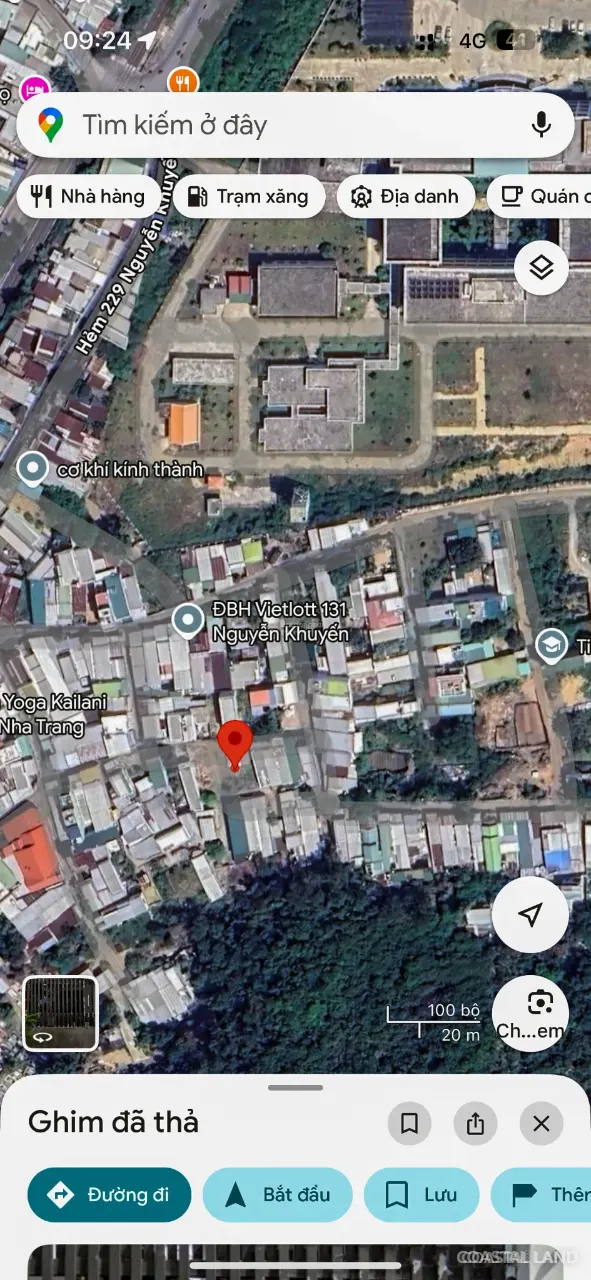 Bán đất 38m2 hẻm ô tô Nguyễn Khuyến, Phường Bắc Nha Trang, Khánh Hòa